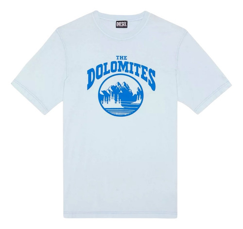 Playera Diesel Diegor Azul Claro Original