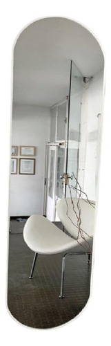 Espejo Pildora 150x60 Cm Tic Tac Cuerpo Entero Ovalado Blanco