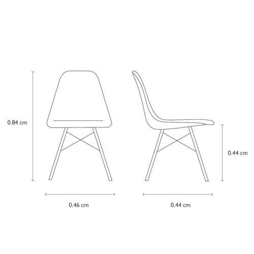 Imagen 6 de 8 de Sillas Eames Diseño Unico Colorido Innovador Moderno Calidad