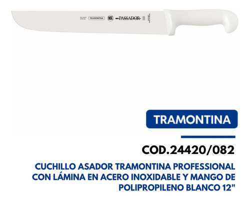 24420082tramontina Cuchillo Carnicero 12 Profissional