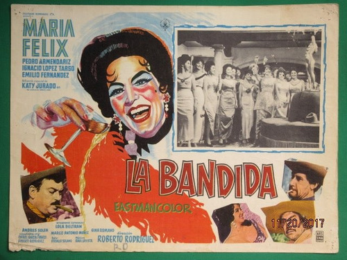 Maria Felix La Bandida Pedro Armendariz Cartel De Cine 8