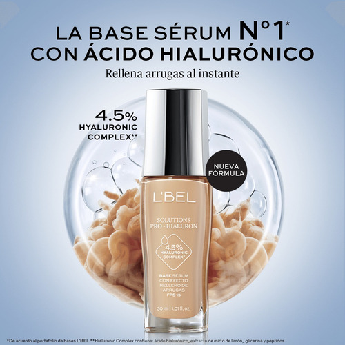Pack Base De Maquillaje Solutions Pro Hialuron De Lbel Créme