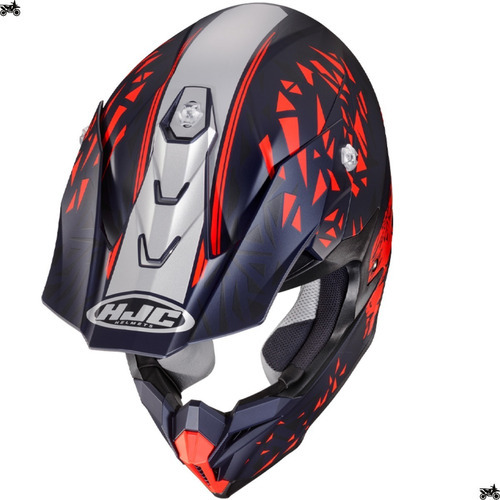Casco Hjc Off I50 Red Bull negro y rojo, talla 58
