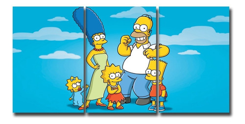 Cuadros The Simpsons 60x30 Canvas Moderno Decorativo