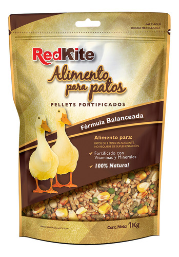 Redkite Mezcla Semillas Alimento Para Pato Adulto Bolsa 1 Kg