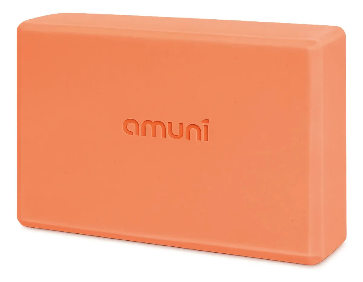 Ladrillo Yoga Bloque Goma Eva Pilates Alta Densidad Brick Color Naranja