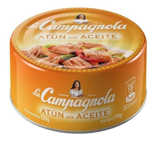 Atun Campagnola Aceite 170 Grs X 6 Unidades