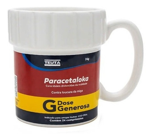 Caneca Caixa Remedio Paracetaloka Farmacia Amigas