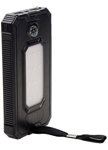 Imagen 10 de 10 de Bateria Portatil Externa 20.000 Mah 2 Usb Solar Powerbank