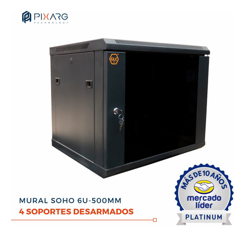 Rack Mural Soho 6 Unidades Glc 19 Pulgadas Interior 500mm