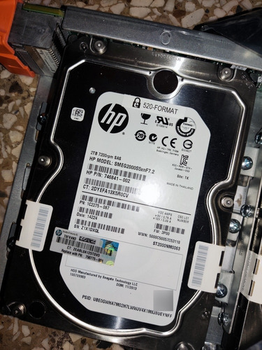 Disco Duro Hp Original Sas 2tb Para Servidores Ml310, Ml350