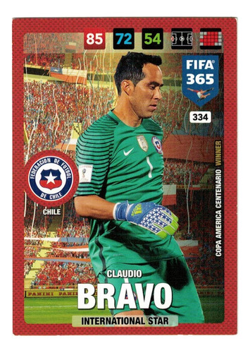 Carta Claudio Bravo - Internacional Star  Fifa 365  2017 