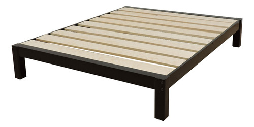 Base Para Cama Queen Size Tradicional Desarmable Chocolate