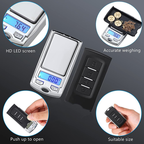 Mini Báscula Electrónica De Peso Digital 200 G/0,01 G