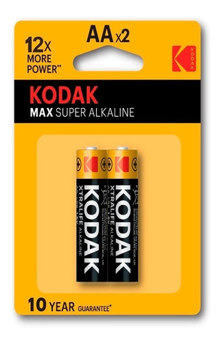 Pila Alcalina Kodak Doble Aa Batería Paquete X2