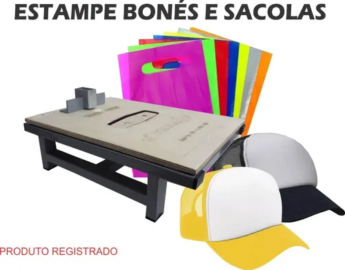 Máquina Silkscreen Serigrafia Boné Sacola Camisa Chinelo