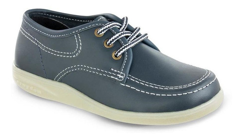 Imagen 1 de 6 de Zapatos Escolares Bachiller Azul Para Mujer Croydon