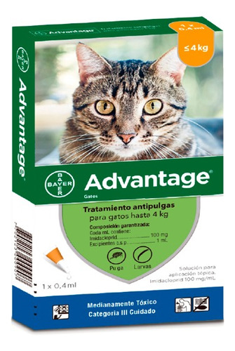 Advantage Gatos Hasta 4 Kg 