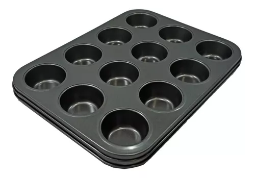 Molde Muffins Silicona Individual X12 Cupcakes - Sheshu Home