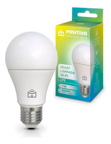 Lâmpada Inteligente Positivo Smart Lite Wifi 7w Alexa Google