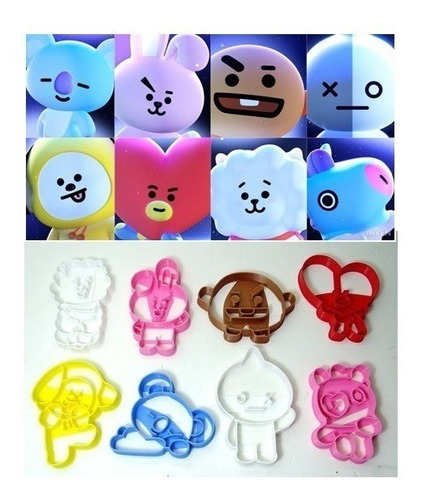 Cortadores De Galleta Bts Kpop Bt21, Precio Individual