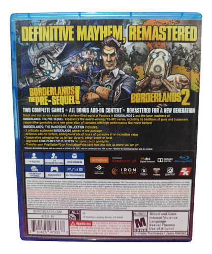 Borderlands The Handsome Collection Ps4 Play Station 4