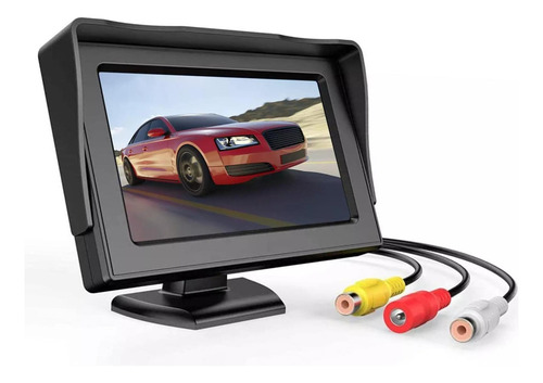 De Pantalla Retrovisor De Coche De 4,3 Pulgadas, Cámara
