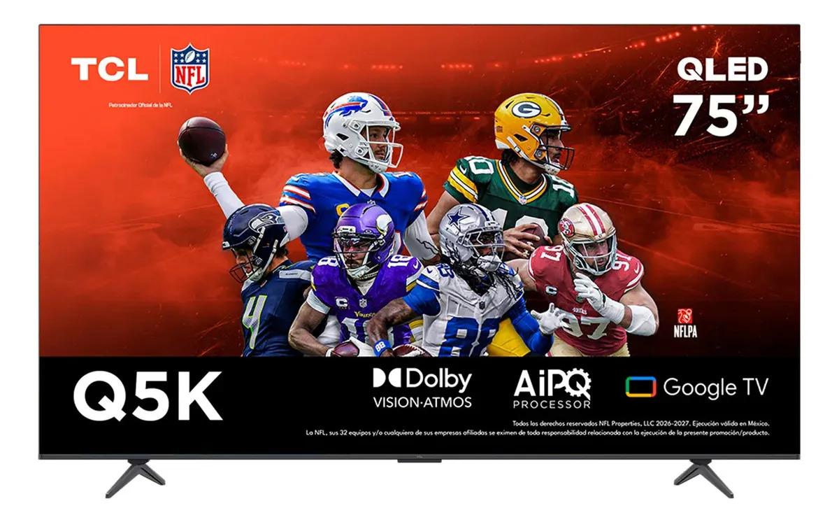 Smart Tv Pantalla 75 75q5k Tcl Google Qled 4k Voice Control