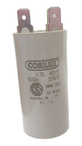 Capacitor Monofásico - Corilux - 1,5uf - 450v