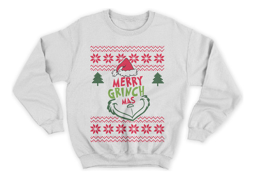 Sudadera Ugly Sweater Merry Grinch Mas Navidad Frio