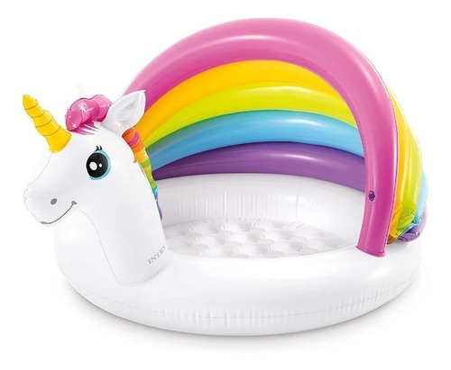 Piscina Inflable Unicornio Con Parasol Intex 57113