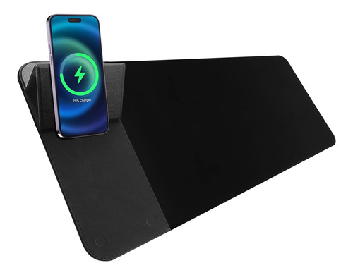 Gim Wireless Charging Mouse Pad, 15w Fast Charging Mouse Mat