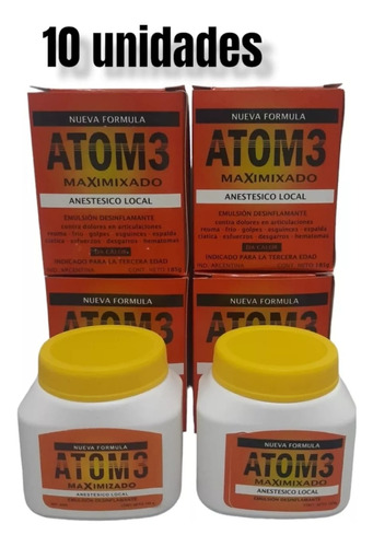 Atom3 Gel ,pack De 10 Potes