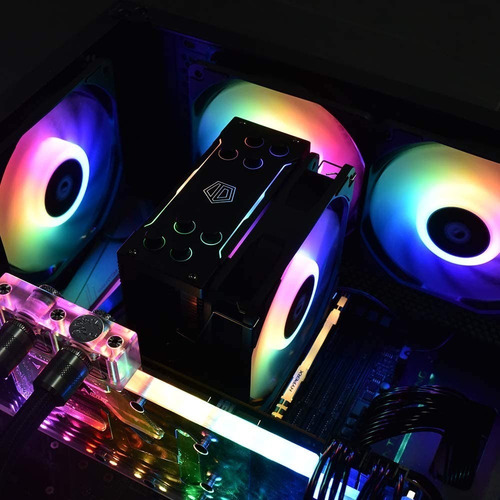 Imagen 2 de 7 de Cooler Pc Cpu Id-cooling Se-224-xt Argb V2 Tdp Intel Amd