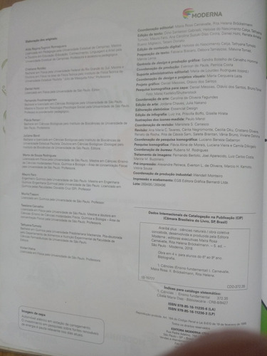 Livro Araribá Plus Ciências 6o Ano. 5a Ed. Moderna. 2018.