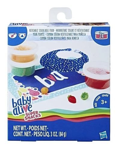 Comida Boneca Baby Alive Massinhas Hasbro Snacks C2727