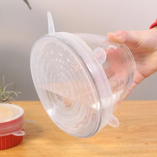Tapa De Silicona De Comida Para Microondas, 6 Unidades