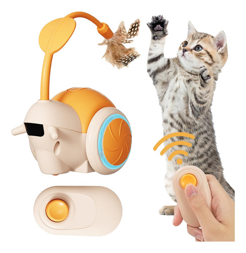 Controle Remoto Sem Fio Cat Toy Electric Snail Com Sensor De