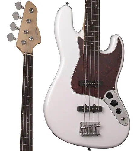 Baixo Giannini Gb-100 4 Cordas Passivo Jazz SS Branco