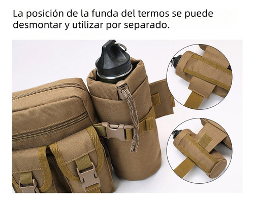 Pochete Tática Multiuso Com Garrafa De Água