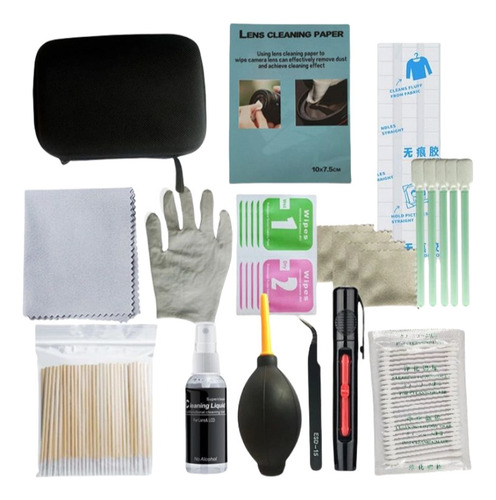 Kit De Limpieza Lente Profesional Para Cámaras Dslr