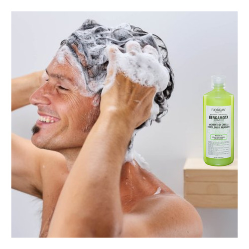 Shampoo Bergamota Elementos Concentrados Florigan® 1lt 2pzas