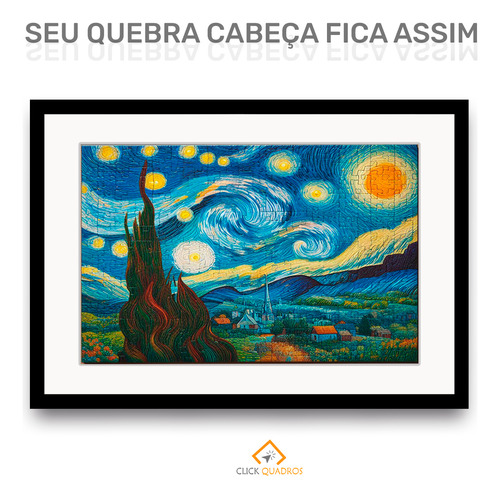 Moldura 22,3x31,3 Cm P/ Quebra Cabeça Puzzle Paspatur Petg