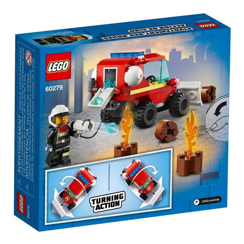 Imagen 5 de 5 de Lego® City - Furgoneta De Asistencia De Bomberos (60279) Cantidad De Piezas 87