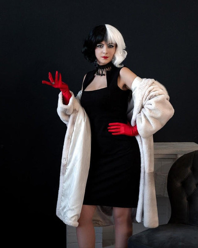 Imagen 4 de 4 de Accesorios Cosplay Cruella De Vil Disfraz Película Disney