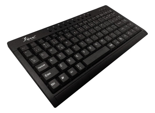 Teclado Knup KP-2013 QWERTY português brasil de cor preto