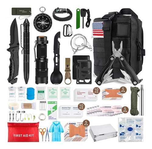 Kit Completo De Camping Supervivencia Senderismo Excursión 