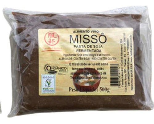 Missô De Soja Artesanal Orgânico Família Hattori 500g