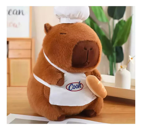 Peluche Capibara Con Mochila 40cm Grande Tierno Muñeco Suave