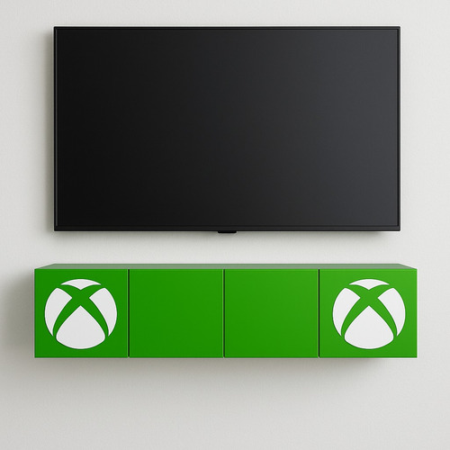 Estante Xbox Series S Y X Neón Verde Instalación Fácil Verde Lima